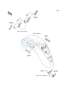 VN 1700 E [VULCAN 1700 CLASSIC] (9G-9FA) E9F drawing REFLECTORS