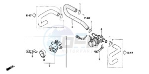 GL1800A drawing AIR INJECTION VALVE