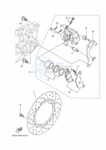 MWS155-A TRICITY 155 (BGD8) drawing REAR BRAKE CALIPER