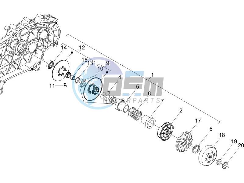 Driven pulley