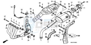 CBR600RA9 Europe Direct - (ED / ABS MME) drawing EXHAUST MUFFLER