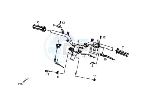 FIDDLE III 125 drawing HANDLEBAR / BRAKE LEVERS CPL  L /R