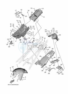 TRACER 9 MTT890 (B5U1) drawing FENDER