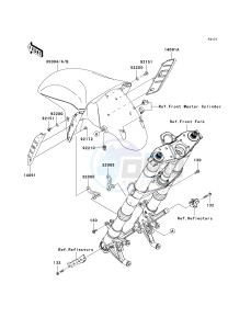 ZG 1400 B [CONCOURS 14] (8F-9F) B8F drawing FRONT FENDER-- S- -