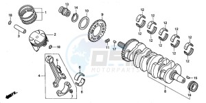 CBR900RR FIRE BLADE drawing CRANKSHAFT/PISTON