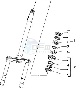 Zip 50 fast rider RST drawing Steering bearing ball tracks