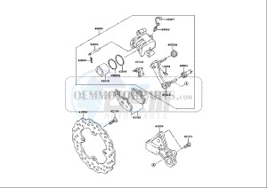 ZX-10R NINJA - 1000 cc (EU) drawing REAR BRAKE CALIPER