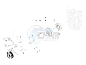 BEVERLY 350 ST 4T 4V ie E4 ABS (NAFTA) drawing Flywheel magneto