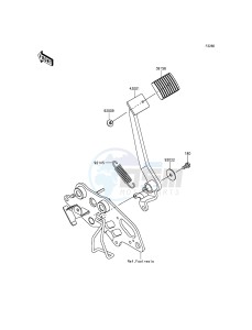 VULCAN S ABS EN650BGF XX (EU ME A(FRICA) drawing Brake Pedal