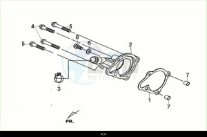 JOYRIDE 300 (LJ30W1-EU) (M2) drawing WATER PUMP COVER ASSY