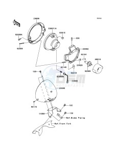 VN1700_CLASSIC_TOURER_ABS VN1700DCF GB XX (EU ME A(FRICA) drawing Headlight(s)