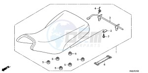 TRX500FPAD TRX500FPA ED drawing SEAT