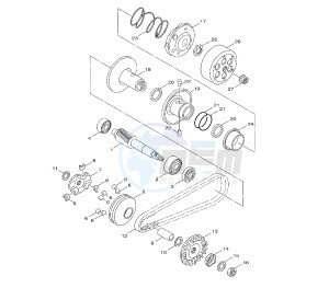 XF GIGGLE 50 drawing CLUTCH