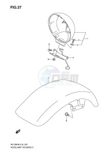 RV125 (E19) VanVan drawing HEADLAMP HOUSING