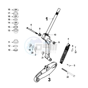 FIGHT FR drawing FRONT FORK / STEERINGHEAD