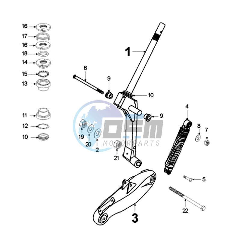 FRONT FORK / STEERINGHEAD