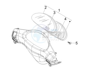 Fly 125 4t drawing Meter combination - Cruscotto