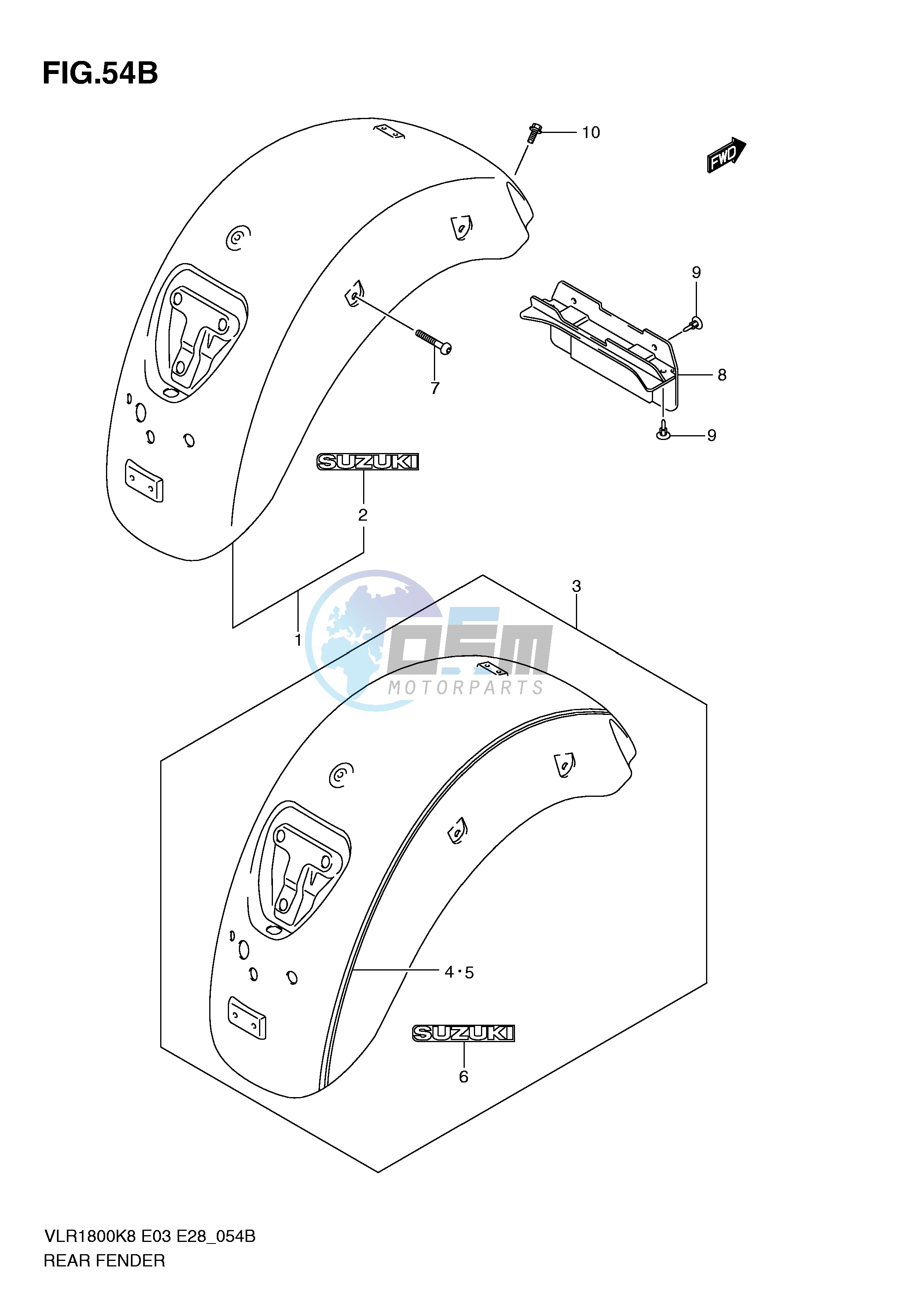 REAR FENDER (MODEL L0)