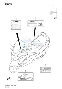 AN650Z ABS BURGMAN EXECUTIVE EU drawing LABEL