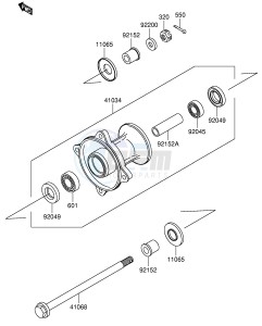 RM65 (E21) drawing FRONT HUB