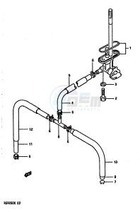 RGV250 1989 drawing FUEL COCK