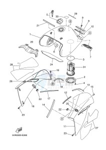 XT660R (5VKL 5VKL 5VKL 5VKL) drawing FUEL TANK