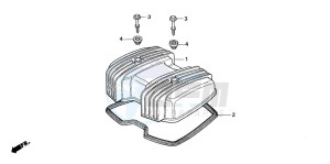 CM125C drawing CYLINDER HEAD COVER