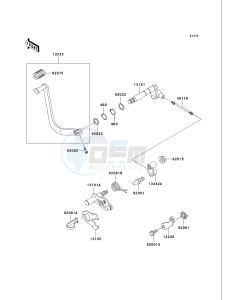 VN 750 A [VULCAN 750] (A6F) A6F drawing GEAR CHANGE MECHANISM