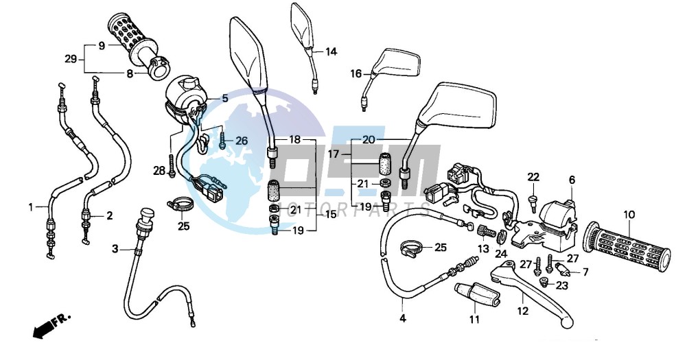 HANDLE LEVER/SWITCH/CABLE (2)