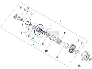 DNA 50 drawing Driven pulley