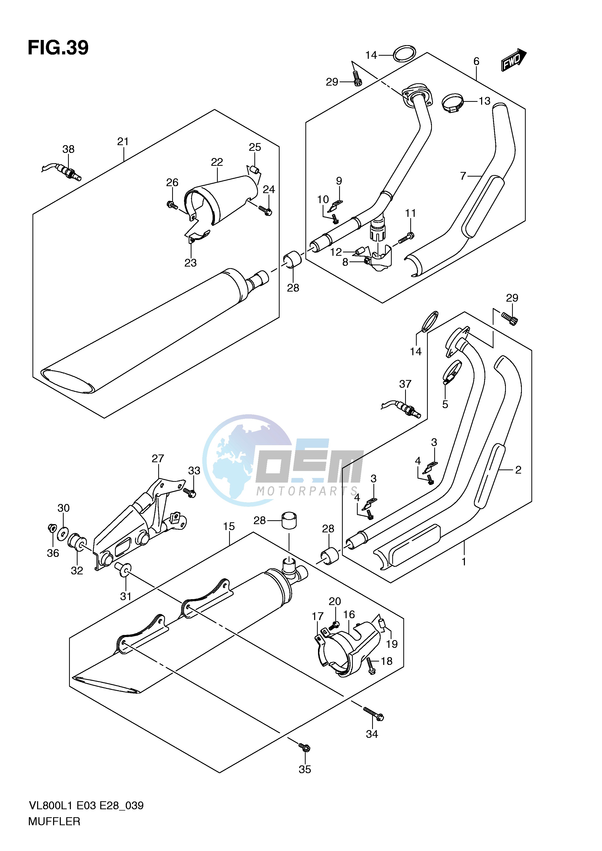 MUFFLER (VL800L1 E33)