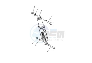 DT RE 125 drawing REAR SUSPENSION