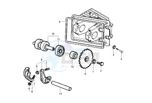 Liberty 4T RST 50 drawing Camshaft