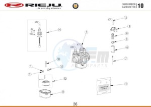 HOBBY-BYE-BIKE-25-KM-H-EURO4-HOLLAND-GREY drawing CARBURETTOR