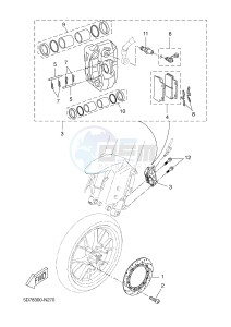 YZF-R125 R125 (5D7K 5D7K 5D7K) drawing FRONT BRAKE CALIPER