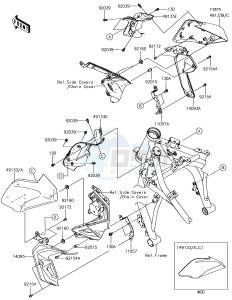 Z650 ER650HHF XX (EU ME A(FRICA) drawing Shroud