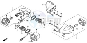 CBR600F3 drawing WINKER (CBR600FS/3S/T/3T/SET)