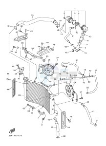 FZ8-N FZ8 (NAKED) 800 (2SH4) drawing RADIATOR & HOSE