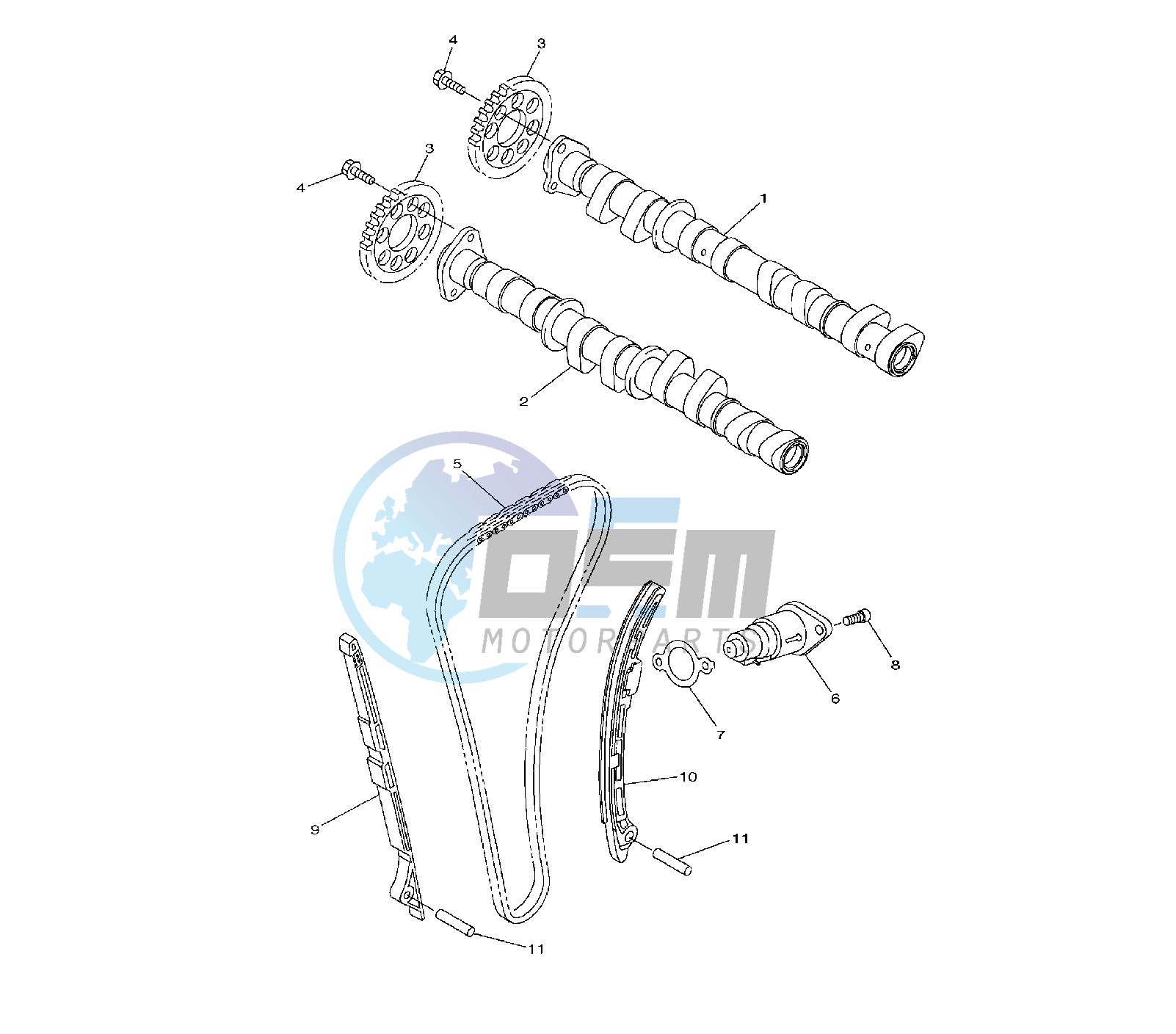 CAMSHAFT AND TIMING CHAIN