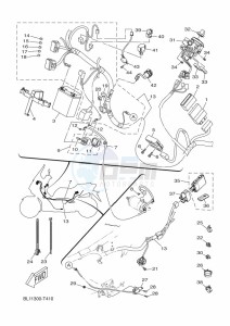 GPD125-A NMAX-125 (BALD) drawing STEERING HANDLE & CABLE