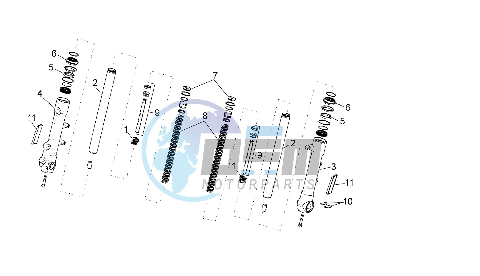 SPARE PARTS FRONT FORK