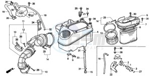 VT1100C drawing AIR CLEANER (VT1100C)