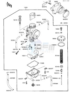 KX 125 F [KX125] (F1) [KX125] drawing CARBURETOR