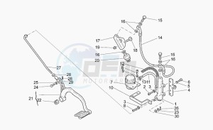 California 1100 Stone Special Sport drawing Rear master cylinder