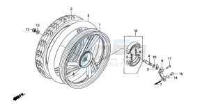 SGX50S drawing REAR WHEEL