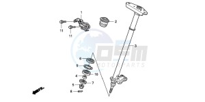 TRX450ER drawing STEERING SHAFT