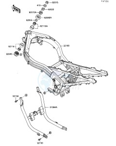 ZX 1000 B [NINJA ZX-10] (B3) [NINJA ZX-10] drawing FRAME