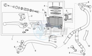 Griso V 1100 IE IE drawing Front master cilinder