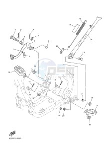 YZ250FX (B292 B293 B294 B294 B295) drawing STAND & FOOTREST