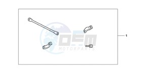 XL1000VA9 Ireland - (EK / ABS) drawing HANDLE BRIDGE